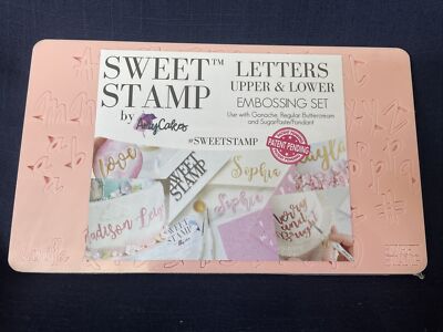 sweet stamp ''Letters Upper & Lower'' Groß- und Kleinbuchstaben Prägesatz f Kuchen