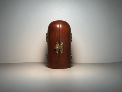 Old Collection Woodcarving - Nanhai Guanyin Three Open Box Decoration “文殊普贤菩萨” - Picture 5 of 6