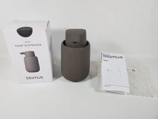 Complete in box Blomus Sono Soap Dispenser, Magnet Grey- 69046 used once