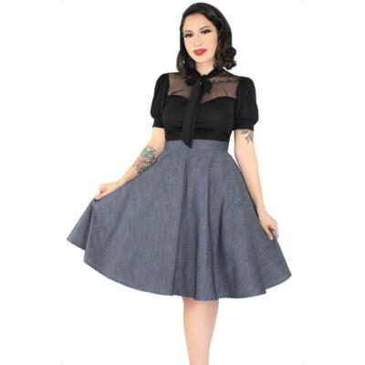 Hemet Circle Skirt in Denim