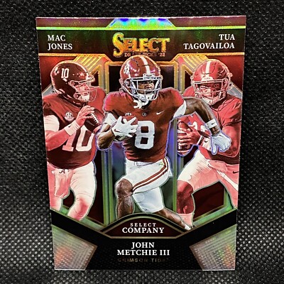Prizm!  2022 Panini Select Silver MAC JONES JOHN METCHIE TUA Tagovailoa RC Baja