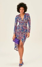 Jenerique Forever Wrap Leopard Dress, size 12