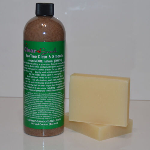 Natural Acne Solution Clear & Smooth TEA TREE NO Benzoyl Peroxide - Picture 4 of 4