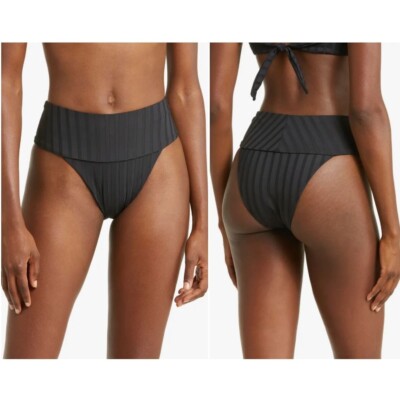 NWOT $125 Vitamin A Emmi High Waist Bottom Black XL