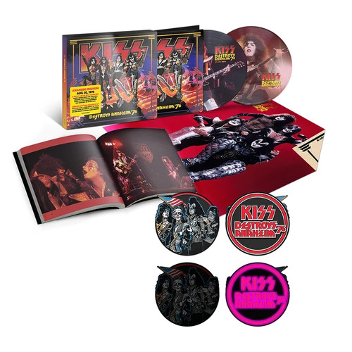 KISS Destroys Anaheim '76 2LP Picture Disc + Collectible Coin 50TH Anniversary prezzo ebay