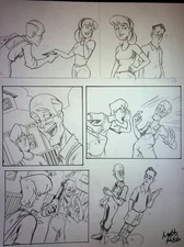 Wonderdog Inc. MATT HEBB Original Hand Drawn Interior Comic Book Page Arcana