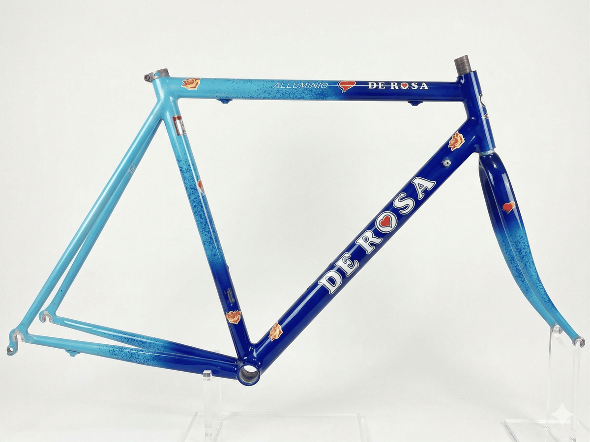 ALBA ROSA ポスター 縦84cm×横59cm Rare 1998 De Rosa Planet ALTEC Batik Del Monte 55cm Italian Road