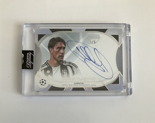2024-25 Topps Dynasty Club Competitions Dusan Vlahovic  Auto /5 #DAV-DV2