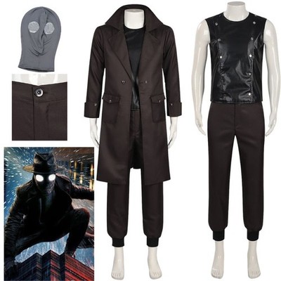 Ben Reillly Noir Cosplay Costume Halloween Noir Black Coat Suit Headgear Mask