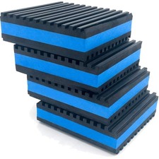 Versatile 4 Pack Vibration Isolation Pads   Anti-Slip, Weather-Resistant Design
