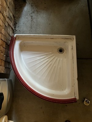 Porcher ( American Standard) Corner Shower 30  X 30  X 11  White Shower Bed