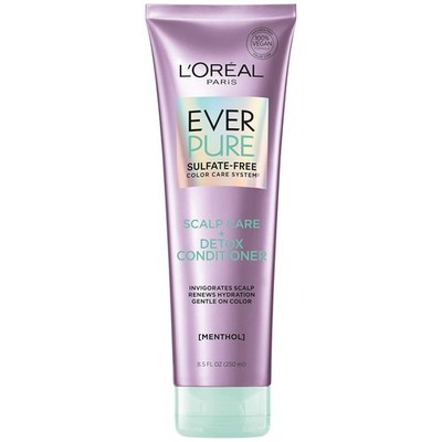 L'Oreal Paris EverPure Scalp Care + Detox Sulfate Free Conditioner for Color-Tre