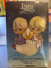 Precious Moments Shaped Latch Hook Wall Hanging Kit  Love Goes On Forever  - New
