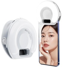 Portable Ring Light for Phone  3 Color Modes Clip On LED Light  Selfie Light fo...