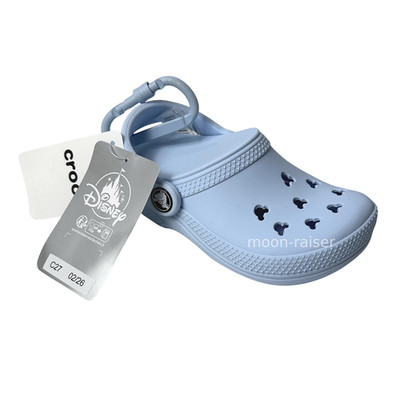 Disney Parks Blue Crocs Mickey Mouse Icon Clog Zip Pouch Bag Charm Keychain