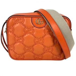 AUTH GUCCI GG MATELASSE PETIT SAC BANDOULIÈRE 702234 MATELASSÉ CUIR FEMME
