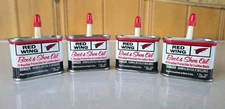 Vtg Lot Of 4 Redwing Boot And Shoe Oil 1 Oz. 