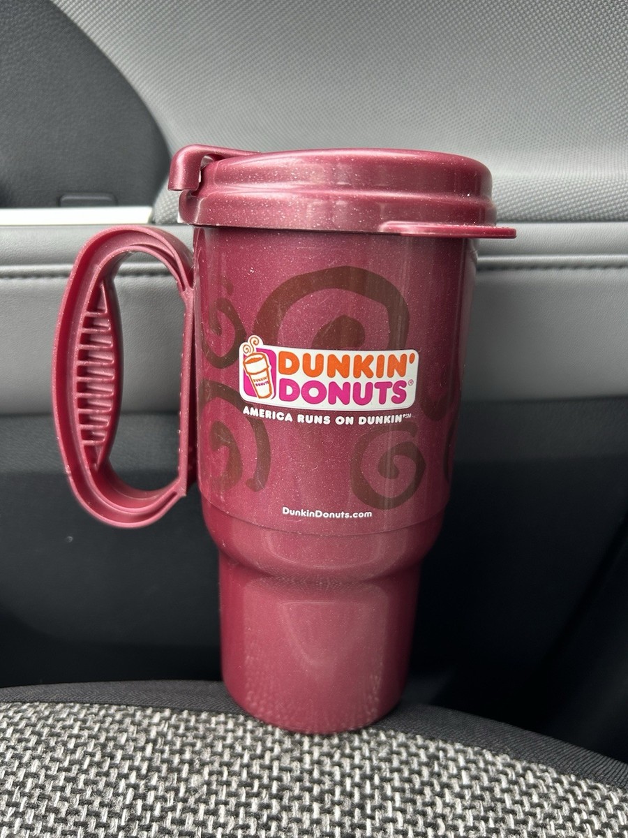 DUNKIN' DONUTS DD TUMBLER TO-GO TRAVEL CUP DOUBLE WALLED MUG 16oz