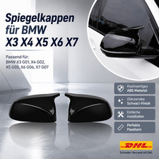 1 Paar M Performance Schwarz Gl�nzend Spiegelkappe f�r BMW X5 G05 X7 G07