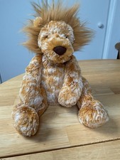 JELLYCAT MEDIUM TUMBLER LION RETIRED SOFT PLUSH TOY  MOTTLED YELLOW