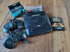 SEGA Genesis Model 2 Console Bundle With 2 Games 2 Controllers&Brand New Hookups