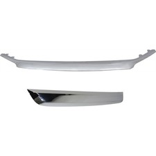 Grille Trim Set For 2010-2012 Ford Fusion Upper And Lower Molding Chrome Bar Grille Trim Set For 2010-2012 Ford Fusion Upper And Lower Molding Chrome Bar