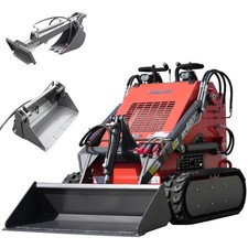 HY480C FREE unloading Mini Skid Steer Loader 23HP +4-IN-1 BUCKET+STRAICHT DIGGER