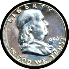 1954 Franklin Half Dollar Gem Proof