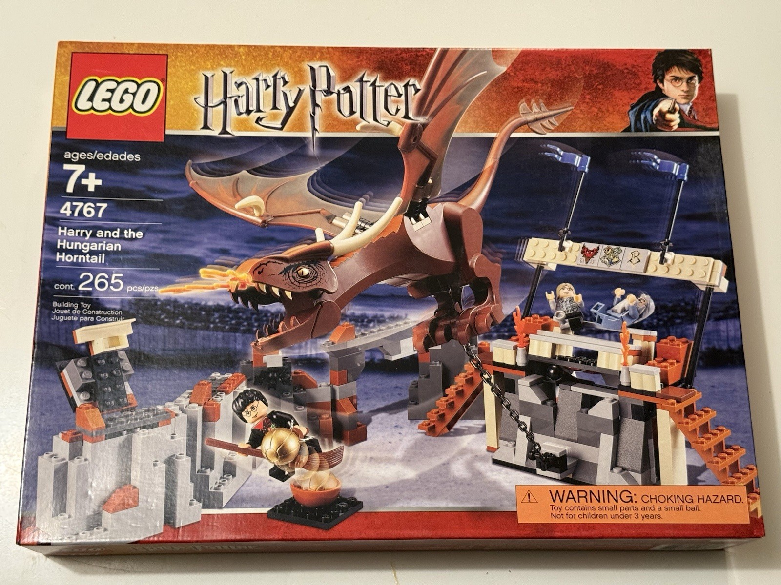 New Sealed Lego Harry Potter Harry & the Hungarian Horntail #4767