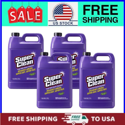 (4 pack) Super Clean Tough Task Cleaner-Degreaser - 1 Gallon | 128 Fluid Ounces
