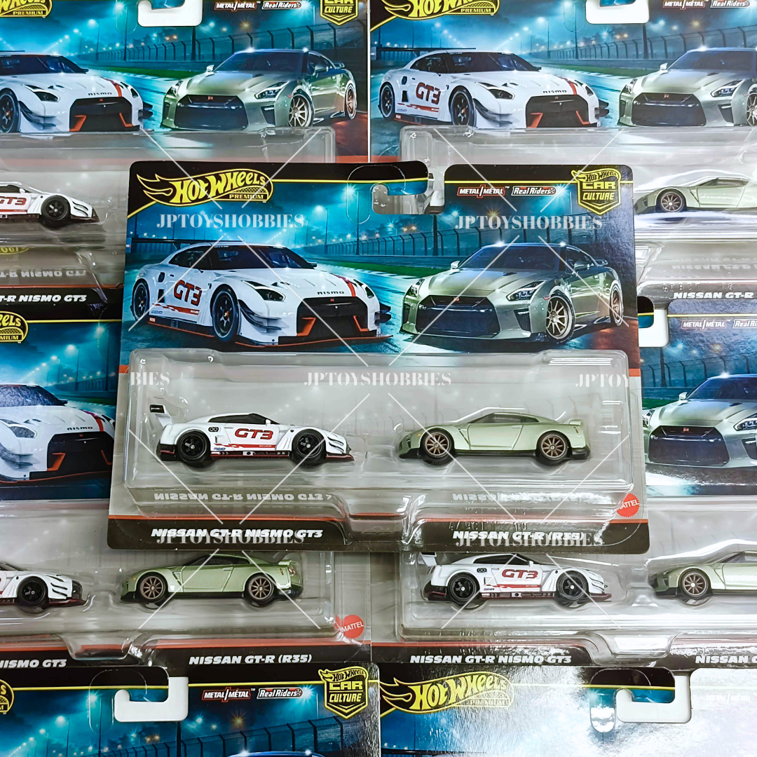 Hot Wheels Nismo ミニカー 2台セット Hot Wheels Twin 2 Pack Nissan GT-R NISMO GT3 Nissan GT-R (R35) set