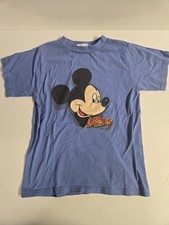 Vintage Kids Mickey Mouse Florida Disney Blue T Shirt Size 10/12