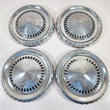 Vintage 1960-1963 Ford Falcon 9 12 Dog Dish Hubcaps Wheel Covers Set4 Vintage 1960-1963 Ford Falcon 9 12 Dog Dish Hubcaps Wheel Covers Set4