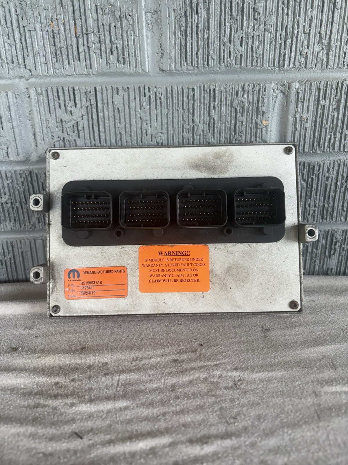 DODGE 2012 RAM 2500 3500 5.7L 05150637AB ENGINE COMPUTER MODULE ECM PCM ECU ***