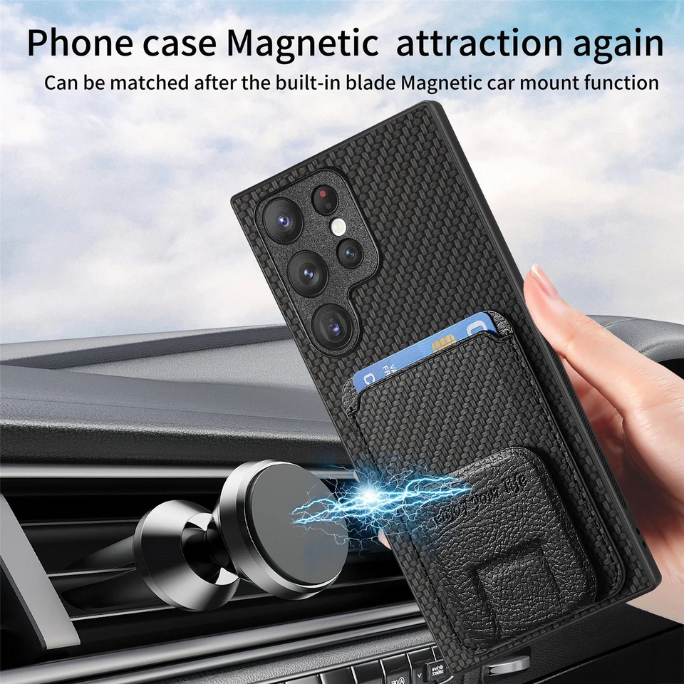 For Samsung Galaxy S25 Ultra S24 S23FE Magnetic Shockproof Cover Phone Case New - Image 2 of 4