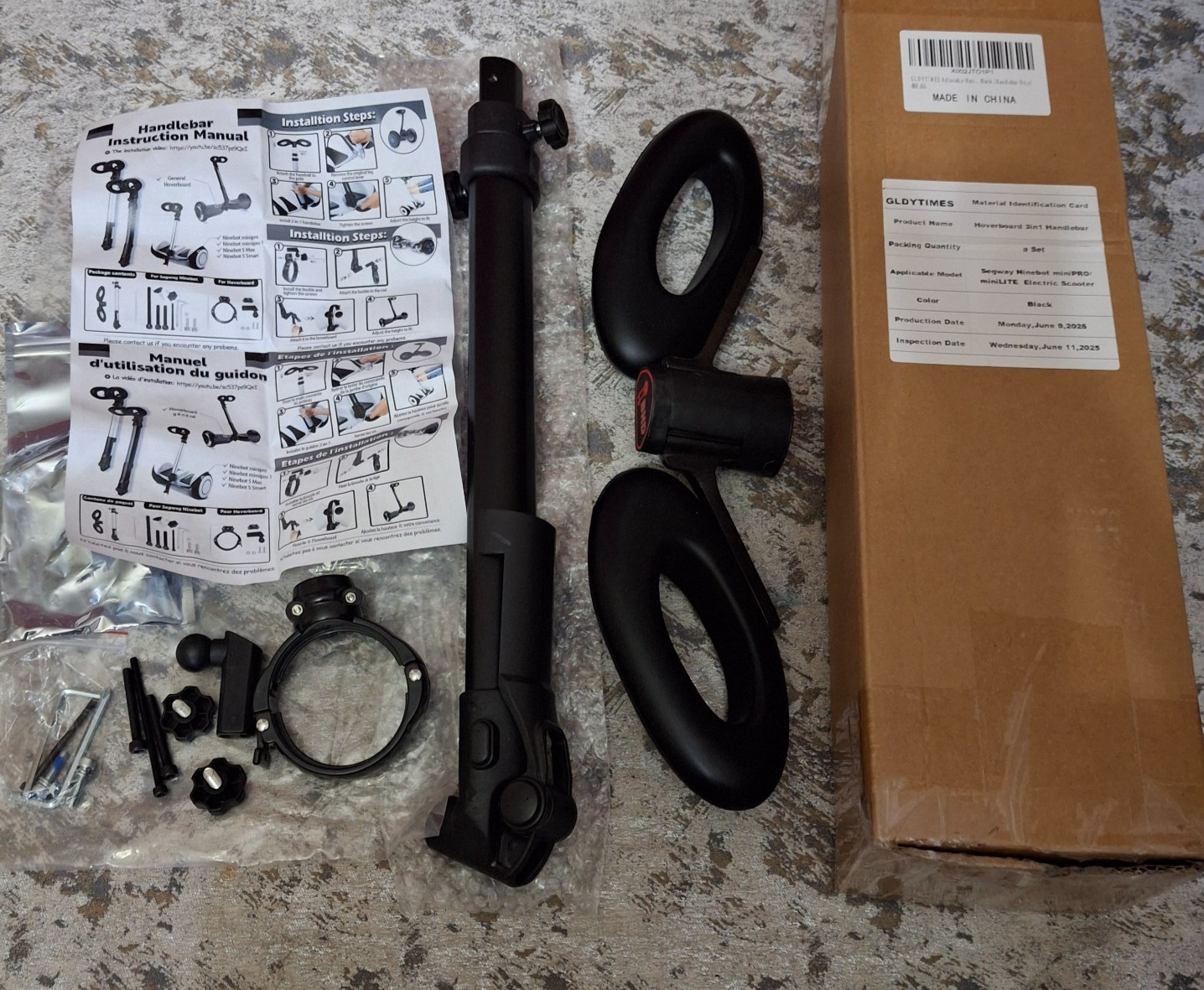 BND Adjustable Handlebar Replacement for Segway Ninebot Mini