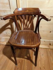 Thonet Armlehnstuhl Kaffeehaus Sessel Bugholz Prägesitz Möbel Retro Sitz Möbel