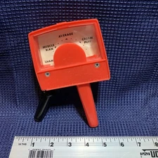 Vintage 1960s Emenee Strength Tester Novelty Toy - Red - Free Shipping
