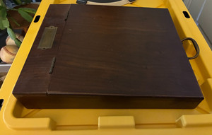 Vintage The Bombay Company Wood Lap Desk Writing Slope Box Hinged Lid Storage