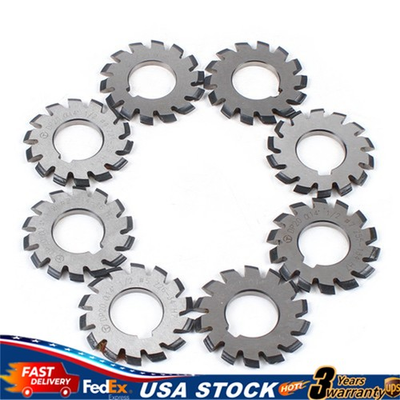 #ad 8Pcs Gear Cutter DP20 Gear Cutter HSS Gear Cutter For Professional Metal Process $54.85