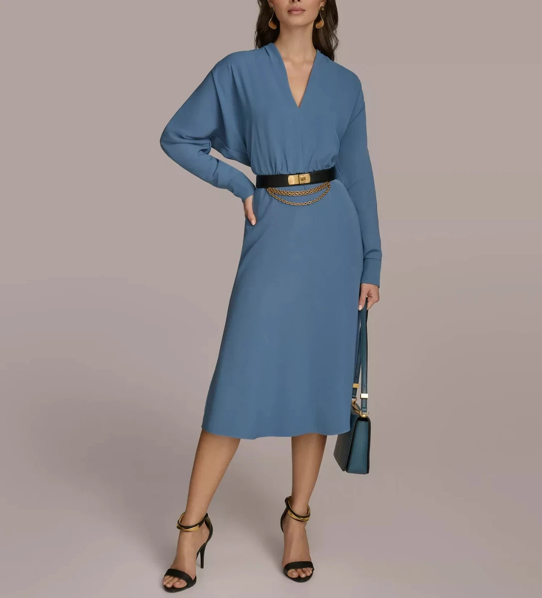 Donna Karan Long Sleeve Solid Dresses for Women for sale | eBay