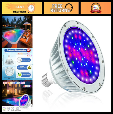 Color Changing LED Pool Light Bulb - 120V 40W Waterproof Replacement for Ingroun