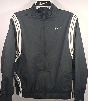 Nike FZ5233-010 Kids Medium Crossover Repel Basketball Jacket, Black/White