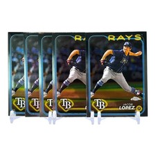 2024 Topps Chrome - Jacob Lopez Rookie Card Lot Tampa Bay Rays #225 RC
