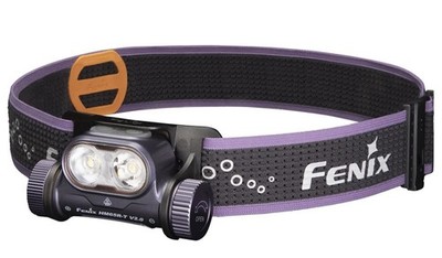Fenix HM65R-T V2.0 Purple   LED Stirnlampe mit 2 Lichtfarben, 1600 lm, USB-C