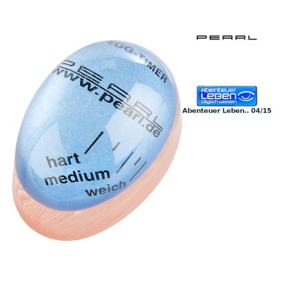 PEARL Ei Timer: Eieruhr ''Egg-Timer'', lebensmittelecht (Eier Timer, Egg perfect)