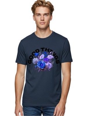 Good-Things Mens Graphic Tee,100% Cotton,Casual Summer Wear
