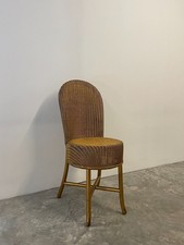 Vintage Circa 1930s Lloyd Loom Original Gold Painted Occasional Dining Chair