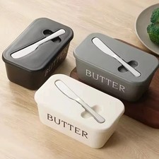Butter Dish Box Storage Tray Container Sealed Storage Box Cheese Dish With Lid