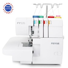 Serger Overlock Machine 2/3 4 Thread Capability Built in Rolled Hem FY505 FEIYUE